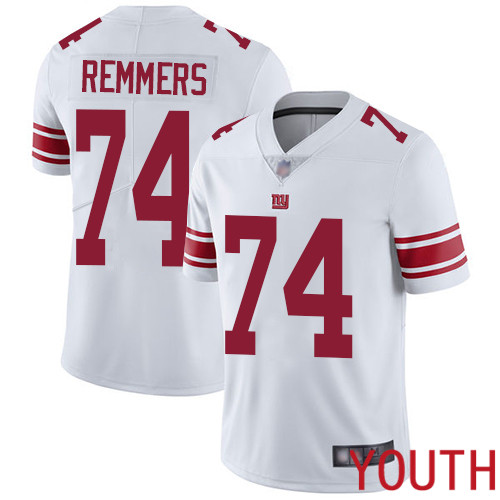 Youth New York Giants #74 Mike Remmers White Vapor Untouchable Limited Player Football NFL Jersey->youth nfl jersey->Youth Jersey